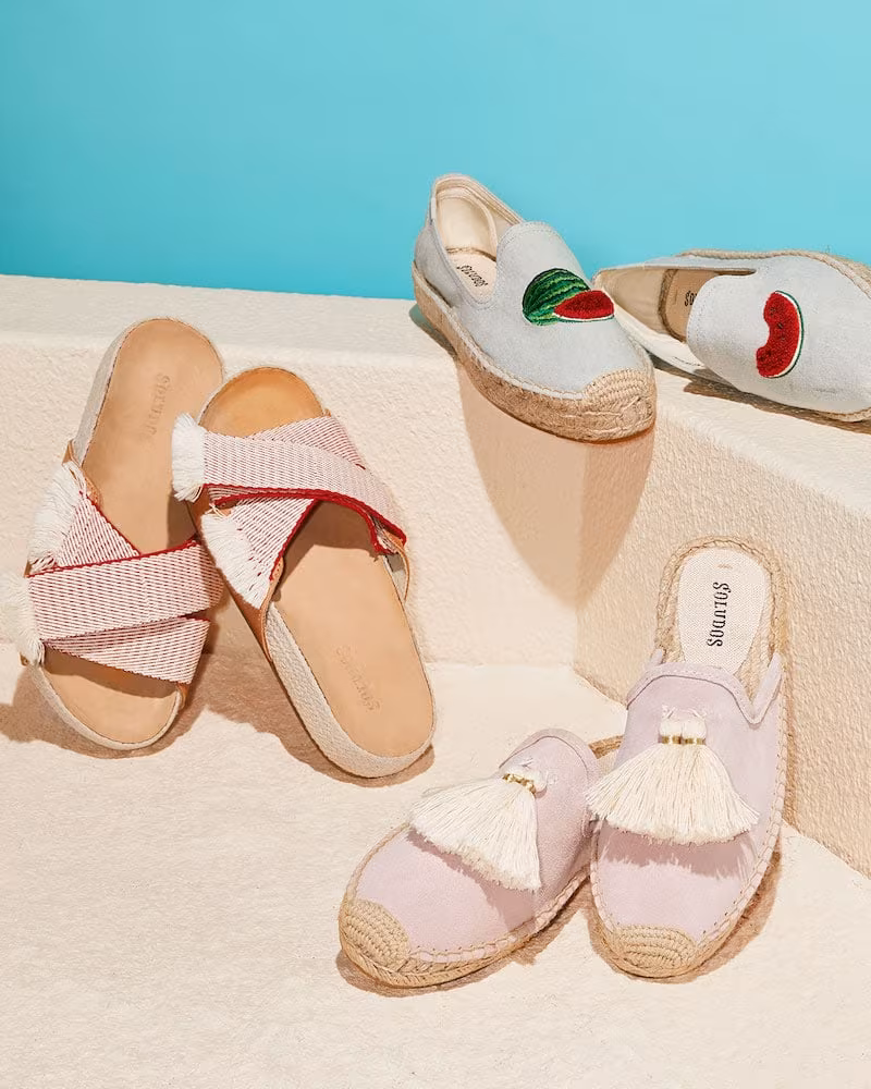 Soludos Crisscross Pool Slides