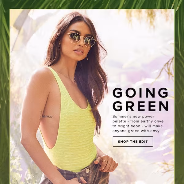 Going Green: Summer 2018 New "It" Color Combo
