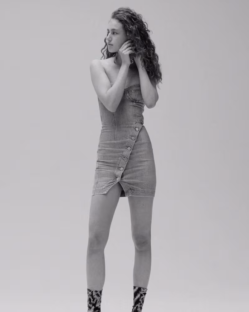 Jean Atelier Claudia Denim Bustier Dress