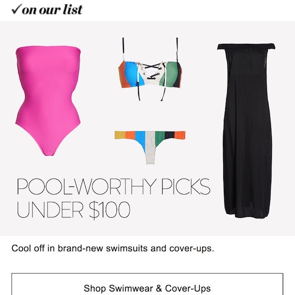 NORDSTROM Fashion List // New Swimwear Under $100