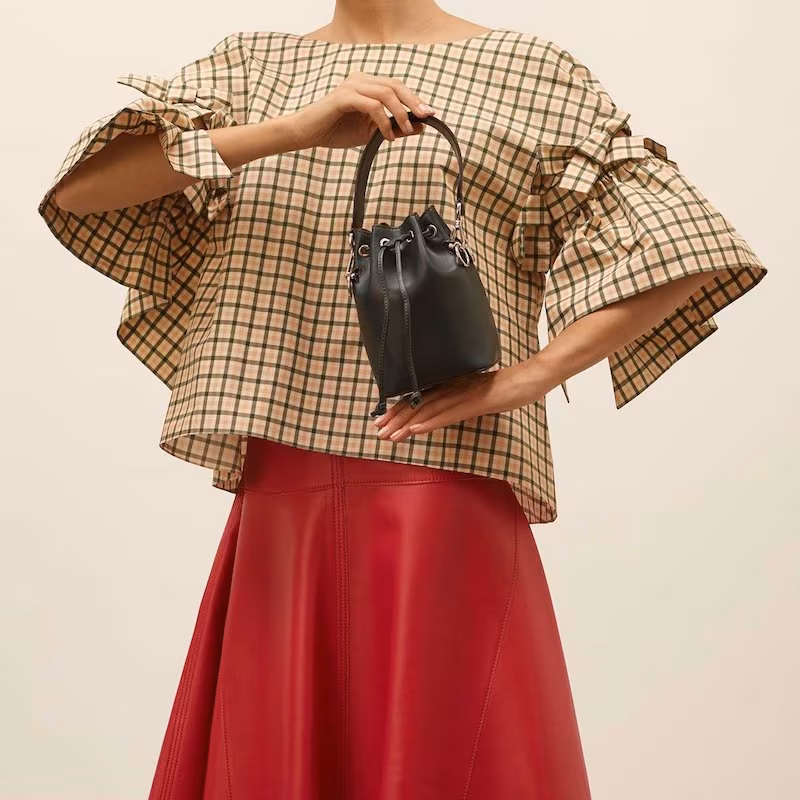 Fendi Mon Tresor Leather Bucket Bag