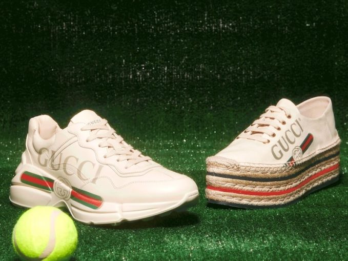 Gucci Rhyton Leather Sneakers