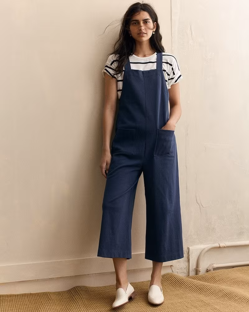 Madewell Knit Patch-Pocket Overalls