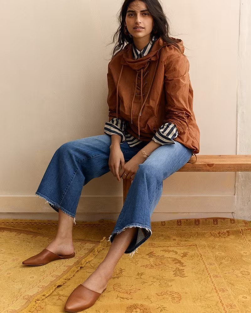 Madewell Lace-Up Popover Jacket