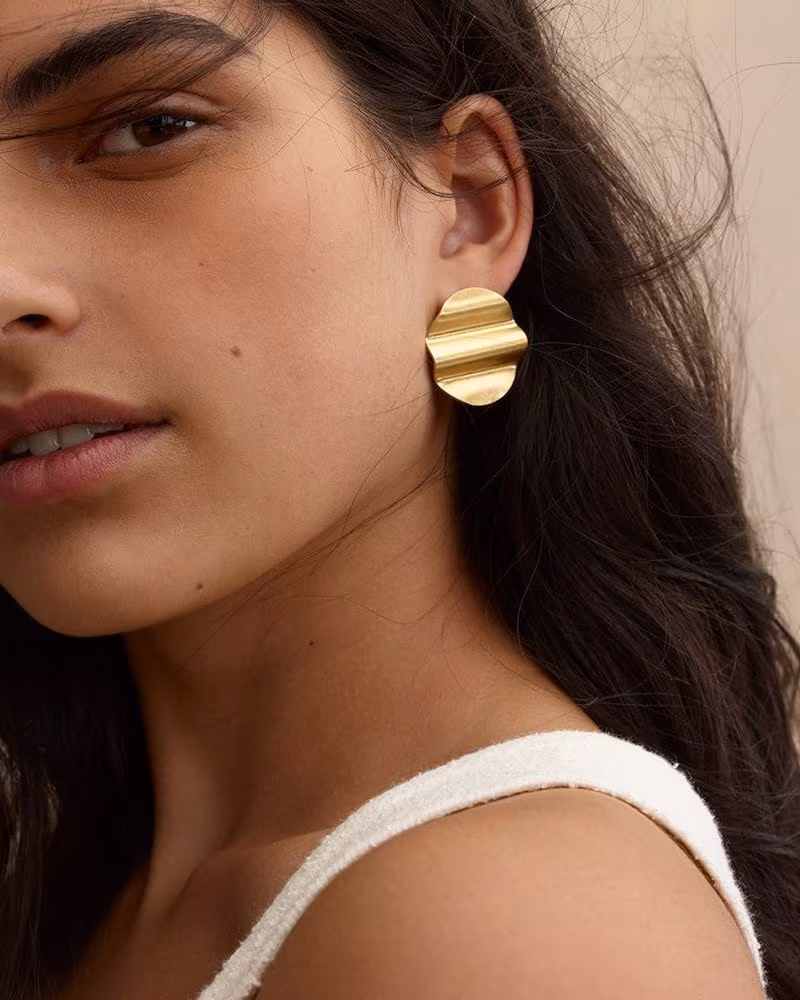 Madewell Waves Disc Earrings