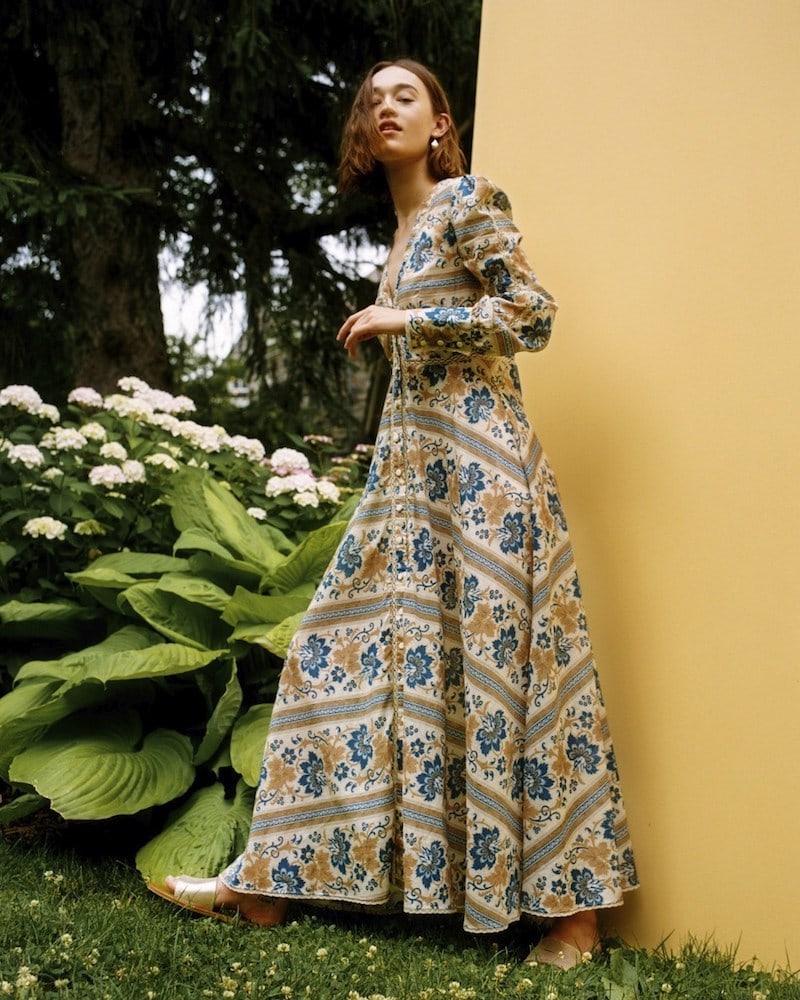 Zimmermann Castile Floral Cotton Maxi Dress