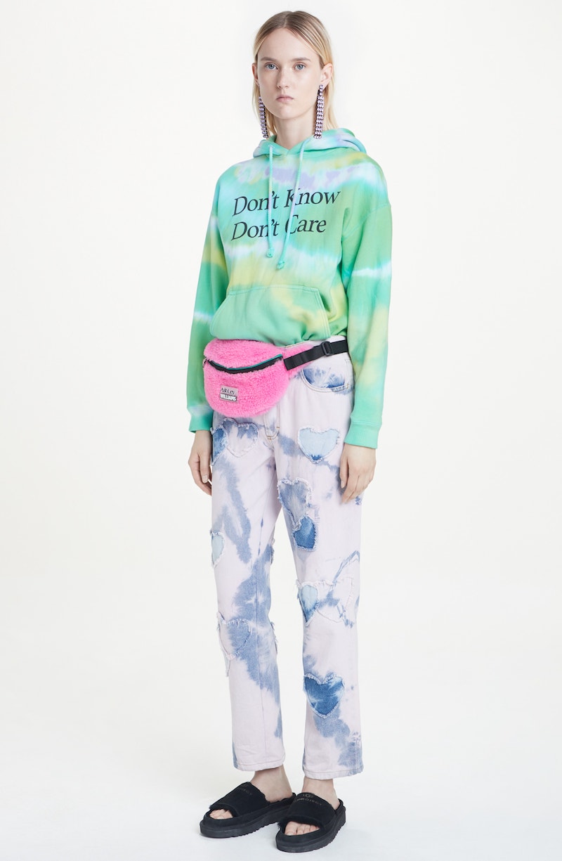 Ashley Williams Dont Know Dont Care Tie Dye Hoodie