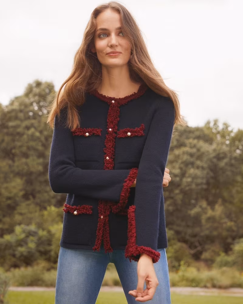Barneys New York Embellished Cashmere Cardigan