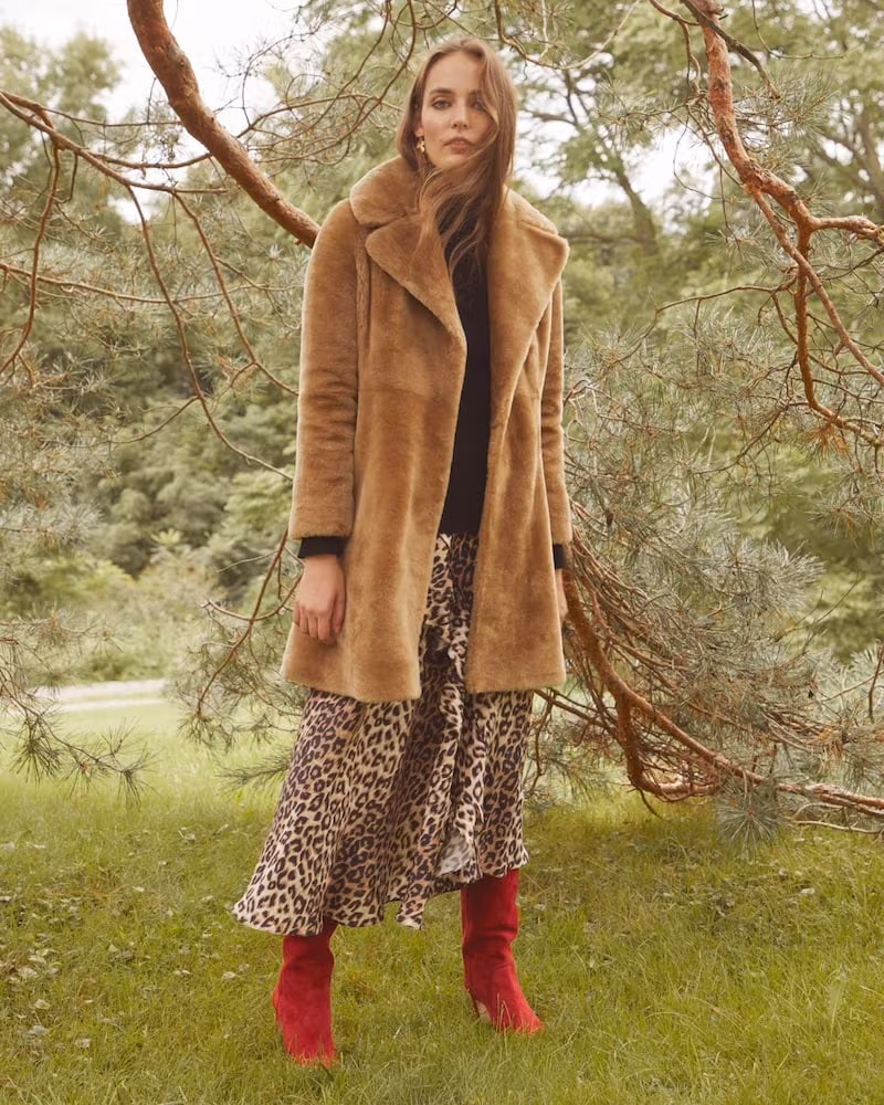 Barneys New York Lamb Fur Coat