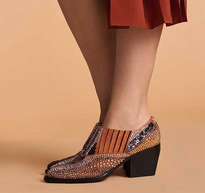 Chloé Rylee 90MM Bootie with Strass Detail