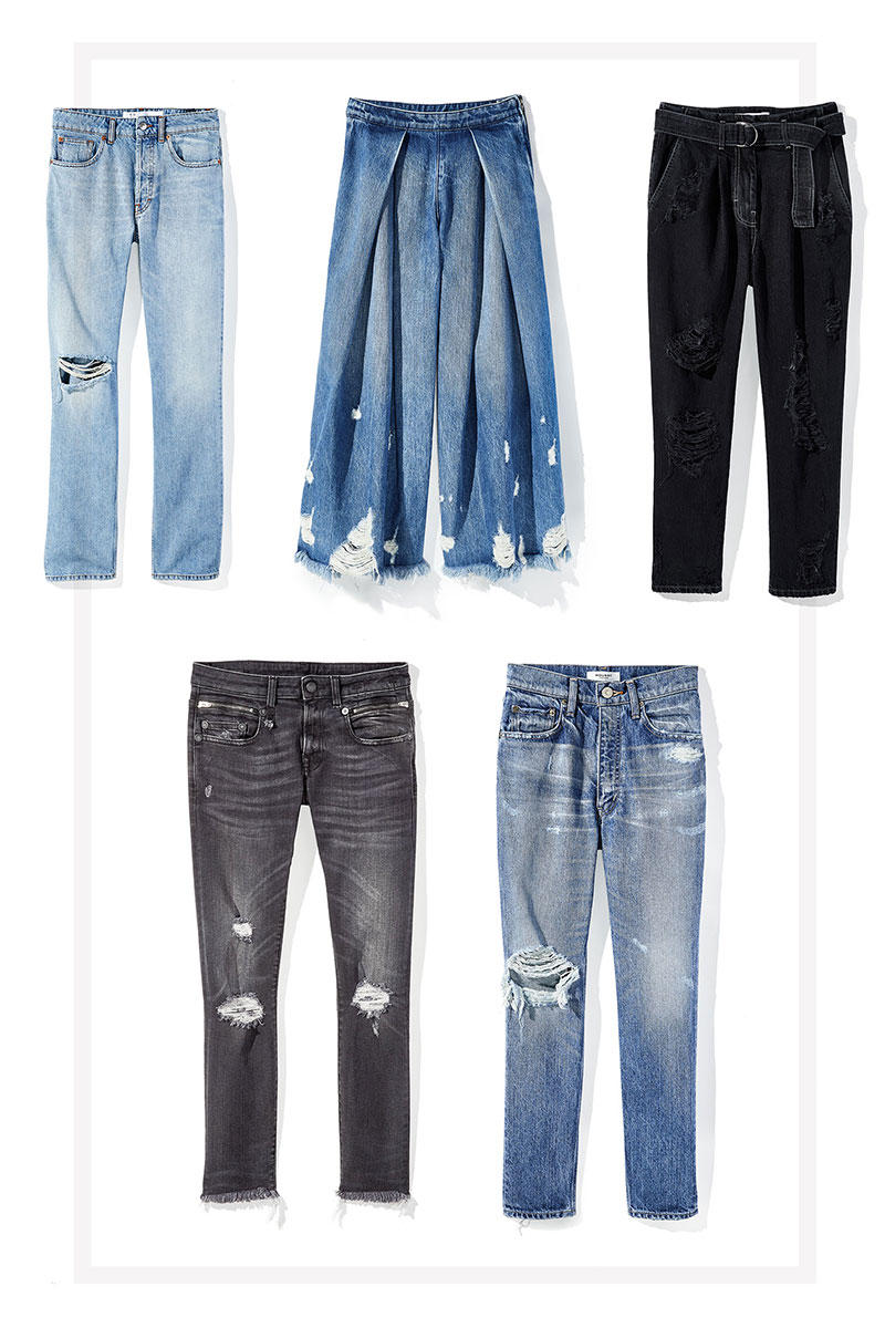Distressed Jeans for Fall 2018
