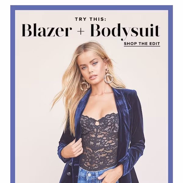 Fall 2018 Styling Combo: Blazer and Bodysuit