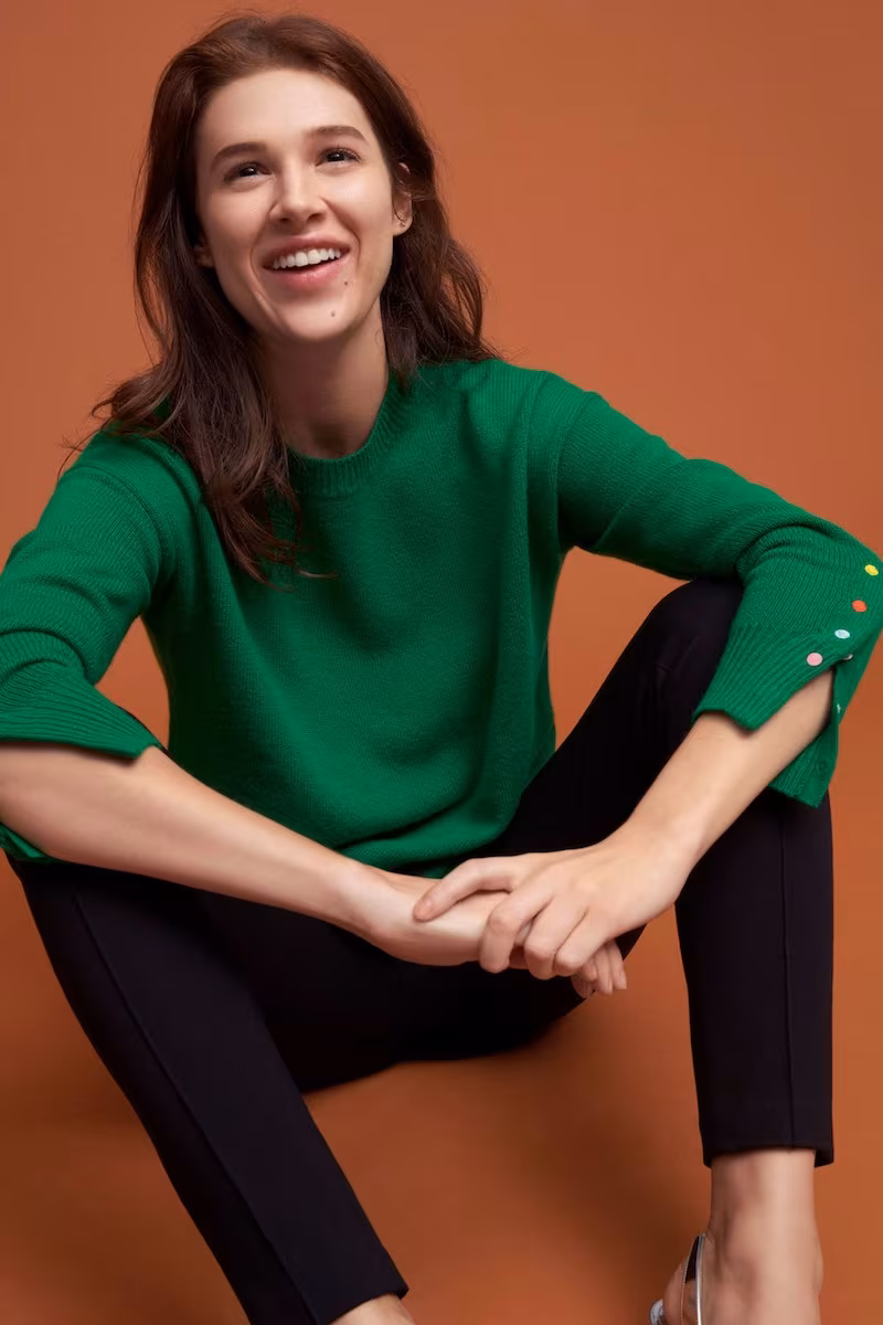 Lisa Perry Cashmere Crewneck Sweater