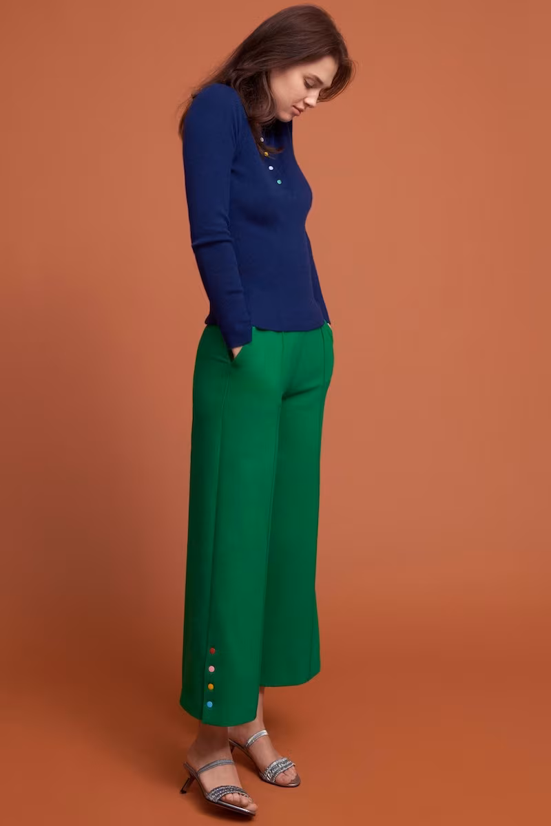 Lisa Perry Crop Wide-Leg Trousers