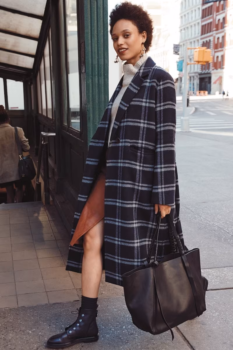 Nordstrom Signature Faux Wrap Leather Skirt