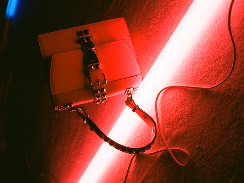 Prada Elektra Studded Leather Shoulder Bag