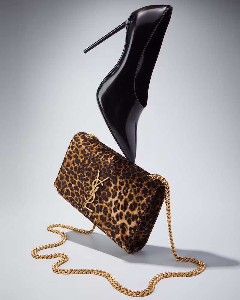 Saint Laurent Teddy High-Vamp Patent Leather Pumps
