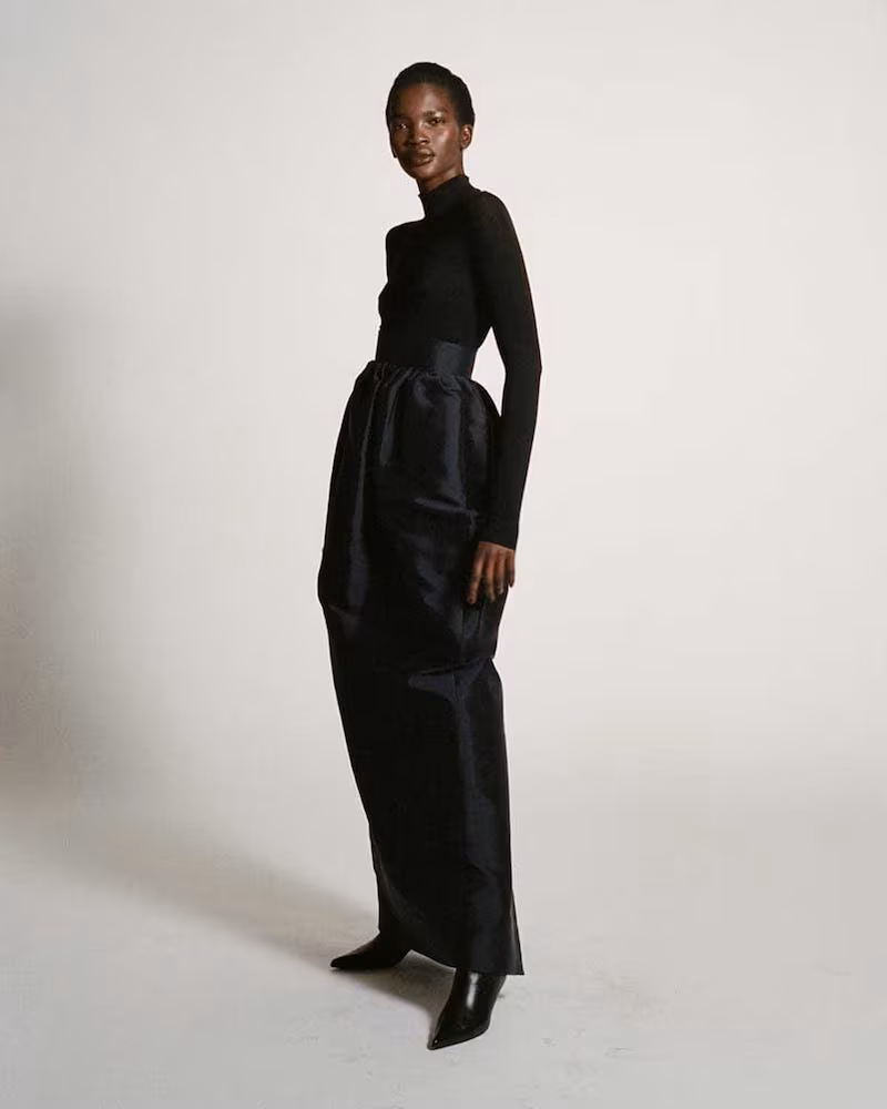 The Row Ranel Silk-Mikado Maxi Skirt