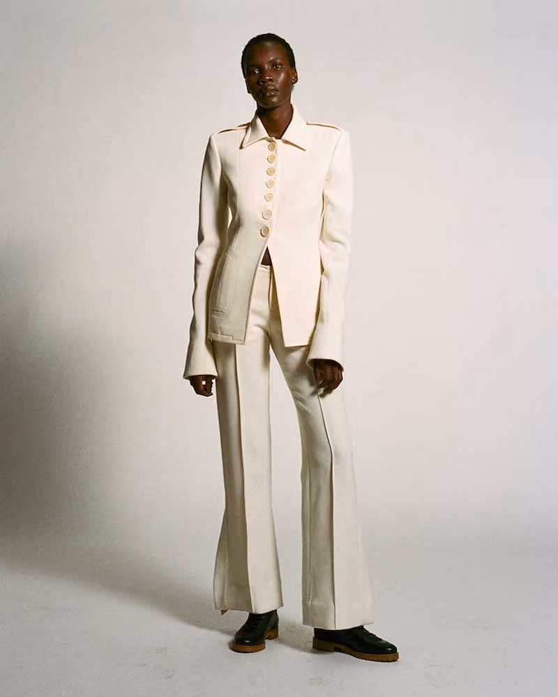 Wales Bonner Silk and Wool-Blend Military Jacket