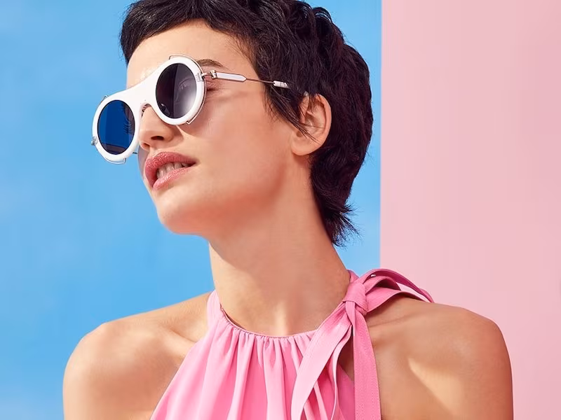CALVIN KLEIN 205W39NYC 49MM Round Metal Trim Sunglasses