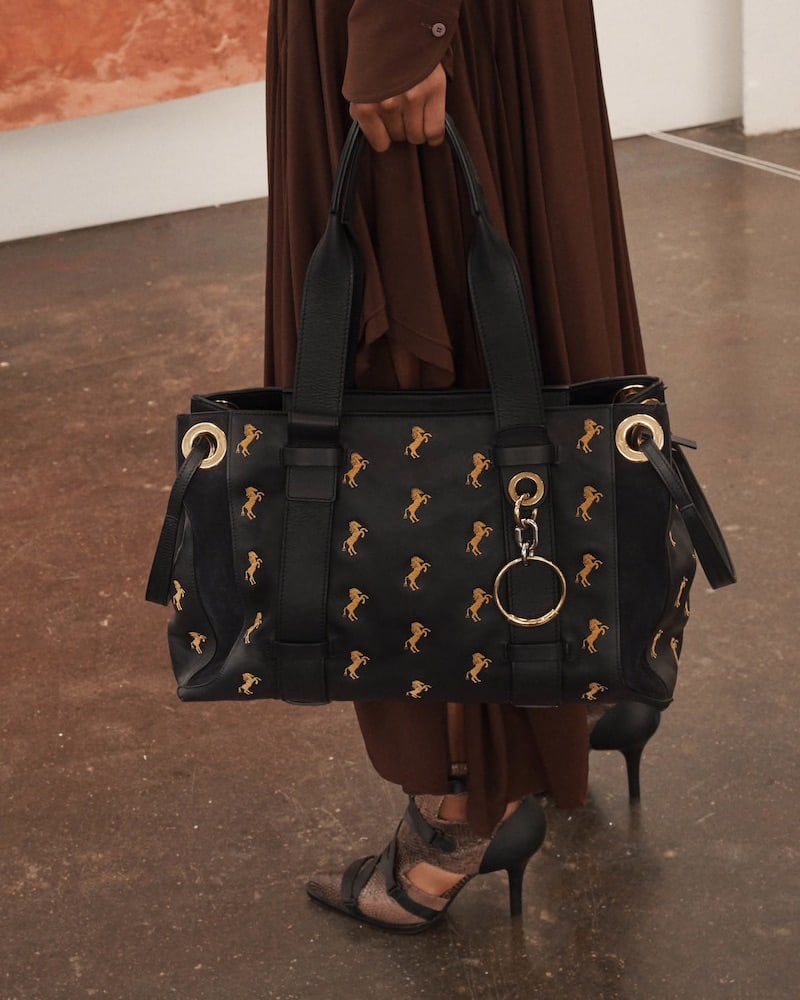 Chloé Tao Leather Tote Bag