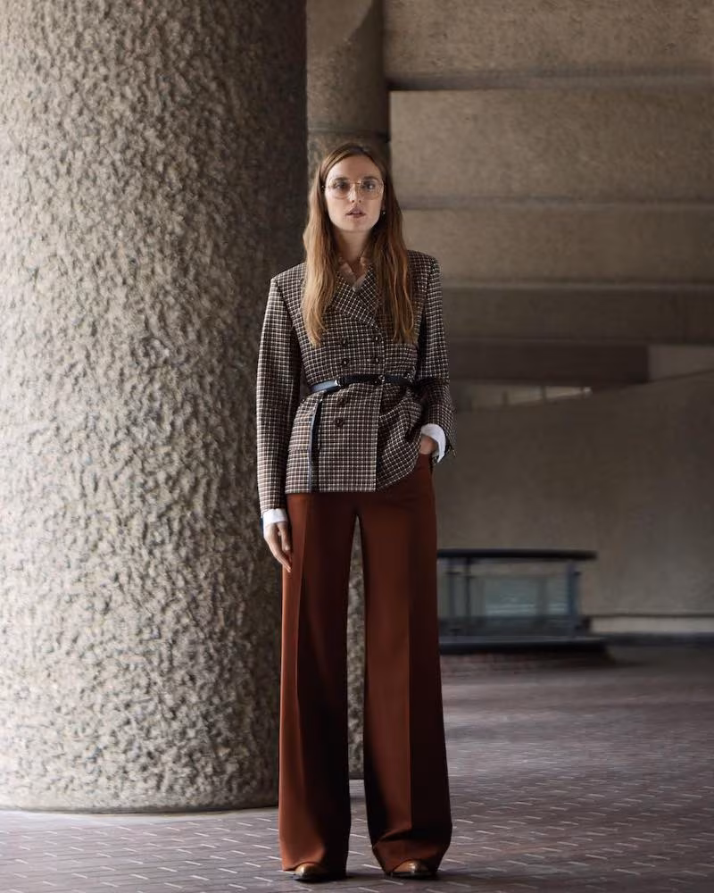 Chloé Wool-Blend Wide-Leg Pants