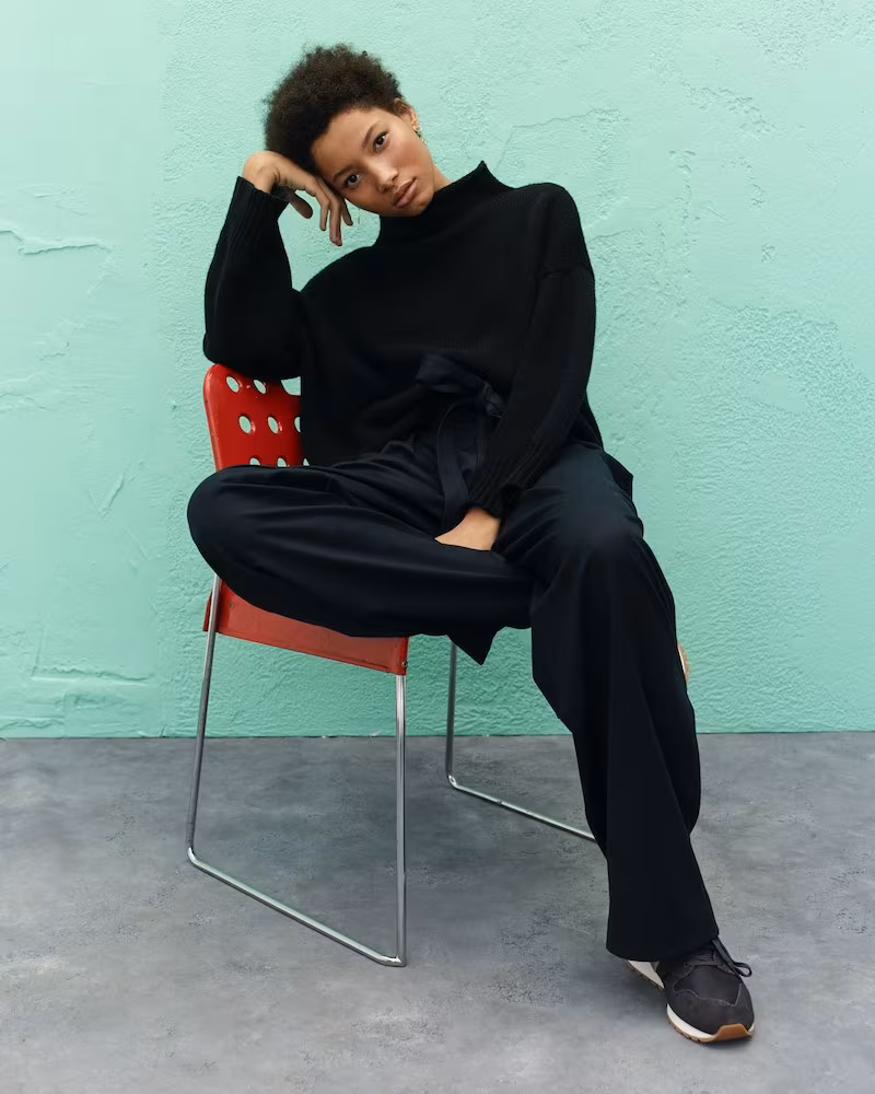 Demylee x J.Crew Boxy Rollneck Sweater