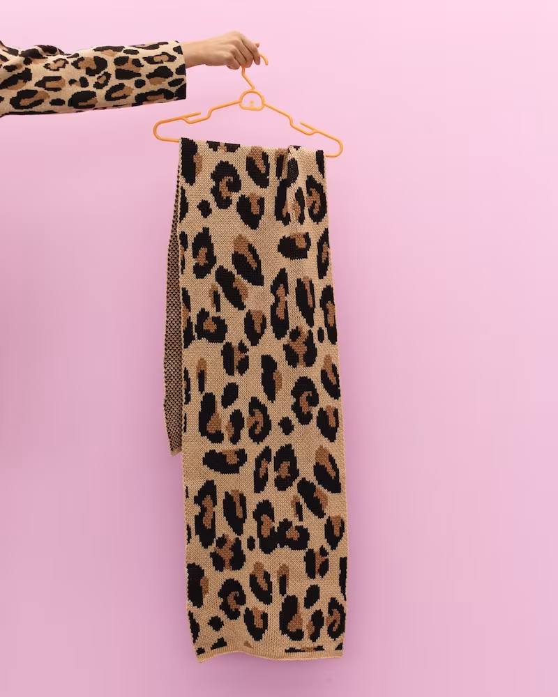 Demylee x J.Crew Leopard-Print Scarf
