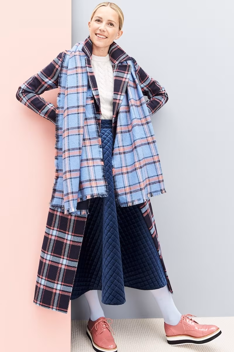 Halogen x Atlantic-Pacific Double Sided Blanket Wrap