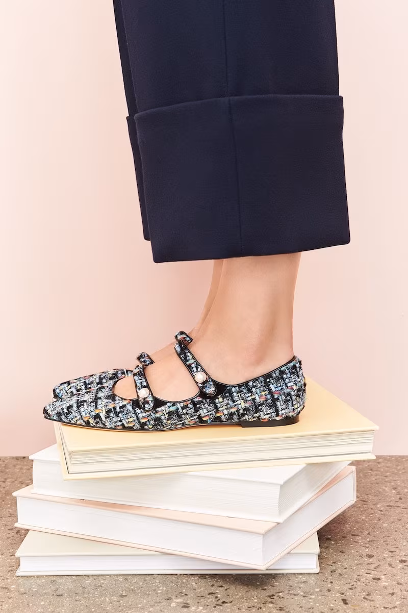 Halogen x Atlantic-Pacific Double Strap Flat