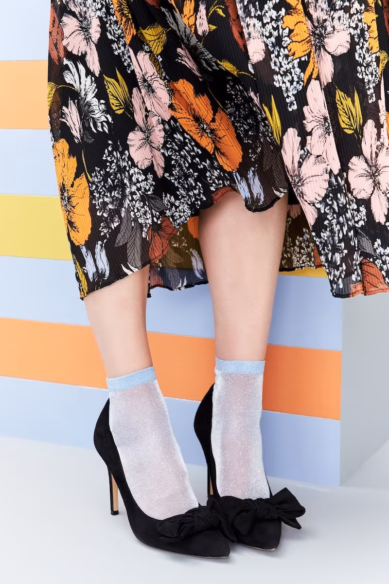 Halogen x Atlantic-Pacific Shimmer Ankle Socks