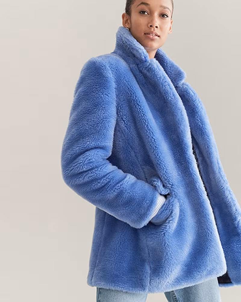 J.Crew Yuna Teddy Faux Fur Jacket