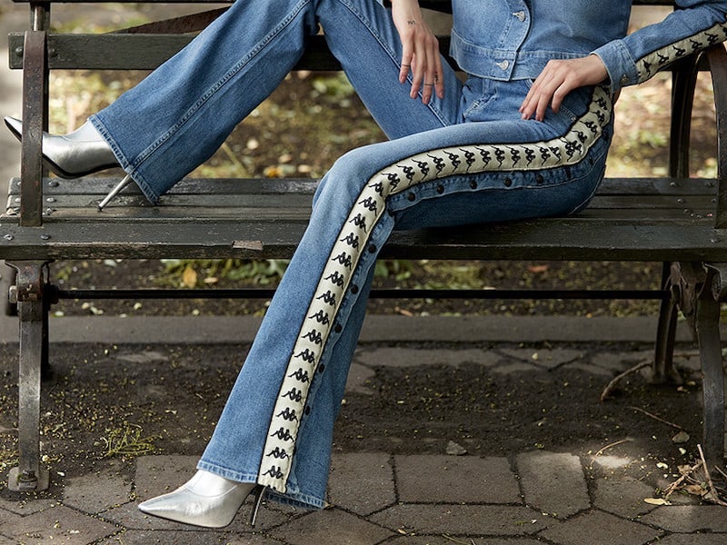 Kappa Authentic Brigit Flare Leg Jeans
