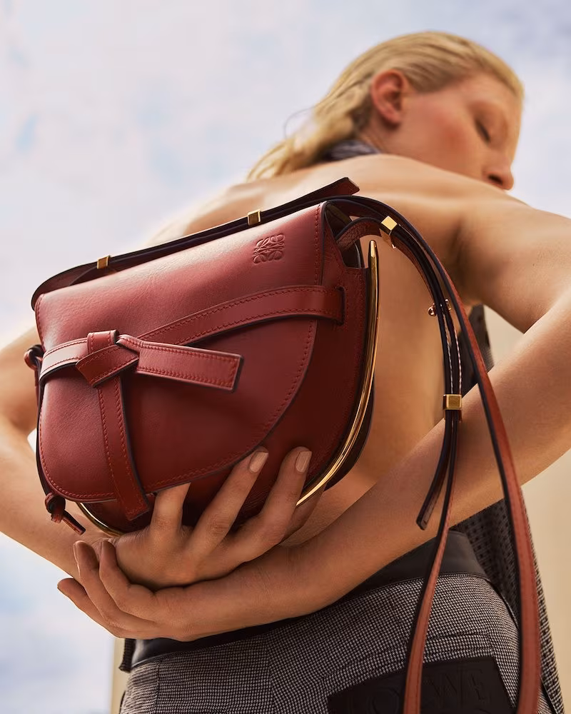 Loewe Gate Small Grained-Leather Cross-Body Bag