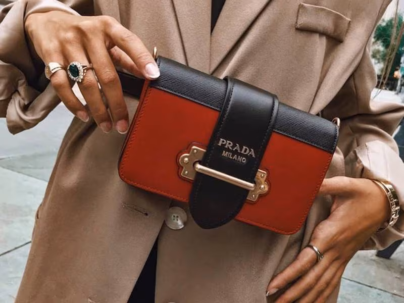 Prada Cahier Saffiano Leather Belt Pack