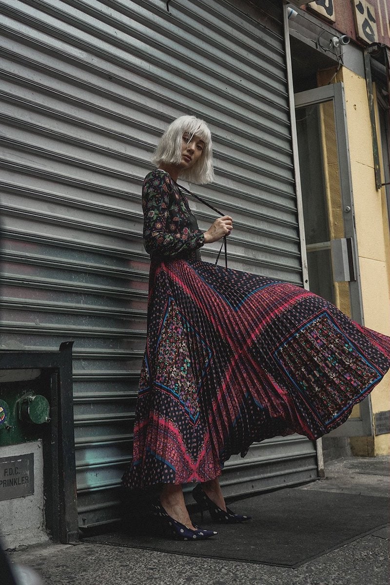 REDValentino Floral-Print Maxi Dress