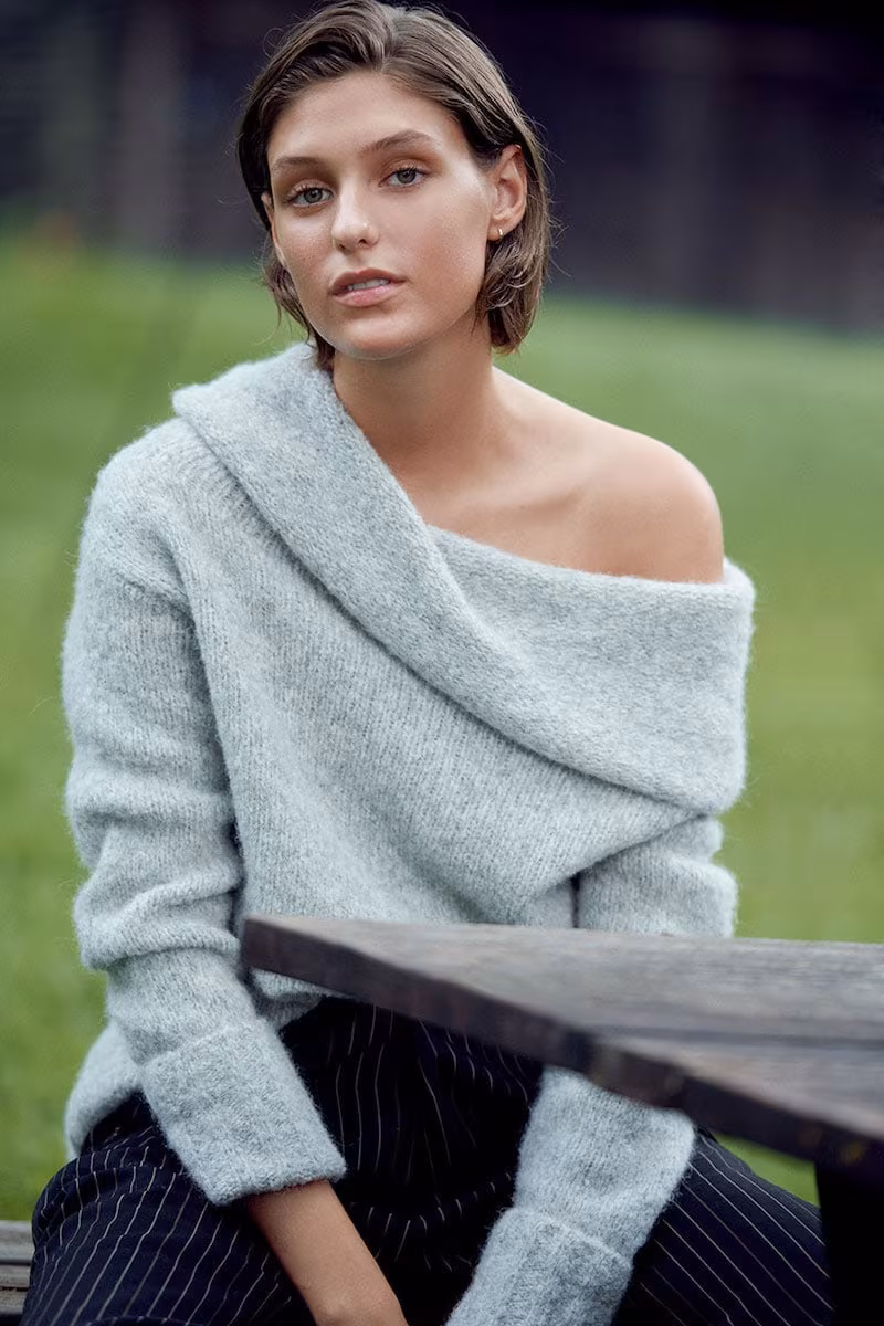 Vince Off Shoulder Pullover Sweater