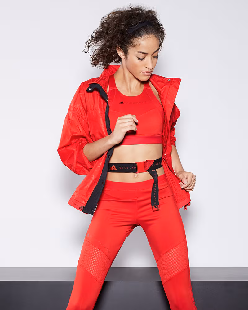 adidas by Stella McCartney Run Wind-Resistant Zip-Front Performance Jacket