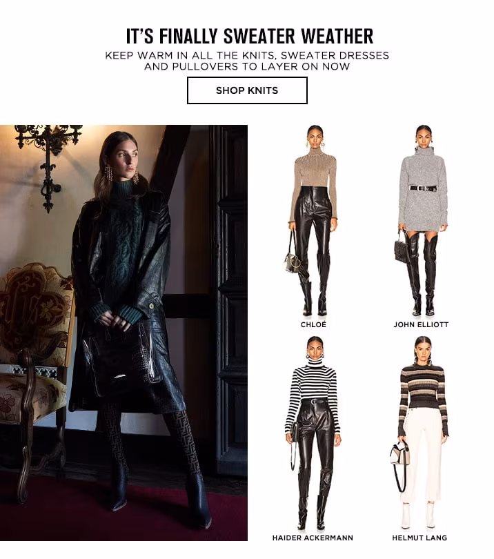 It's Finally Sweater Weather - Shop Knits