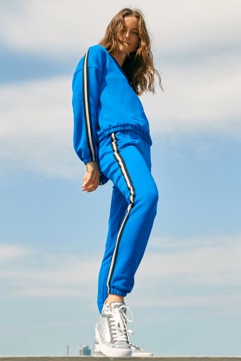 ATM Anthony Thomas Melillo Side Stripe French Terry Sweatshirt