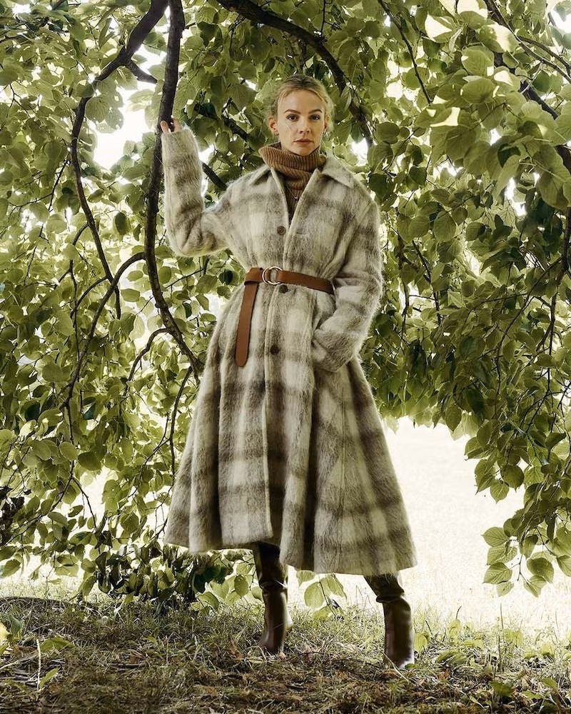 Acne Studios Checked Felt Coat