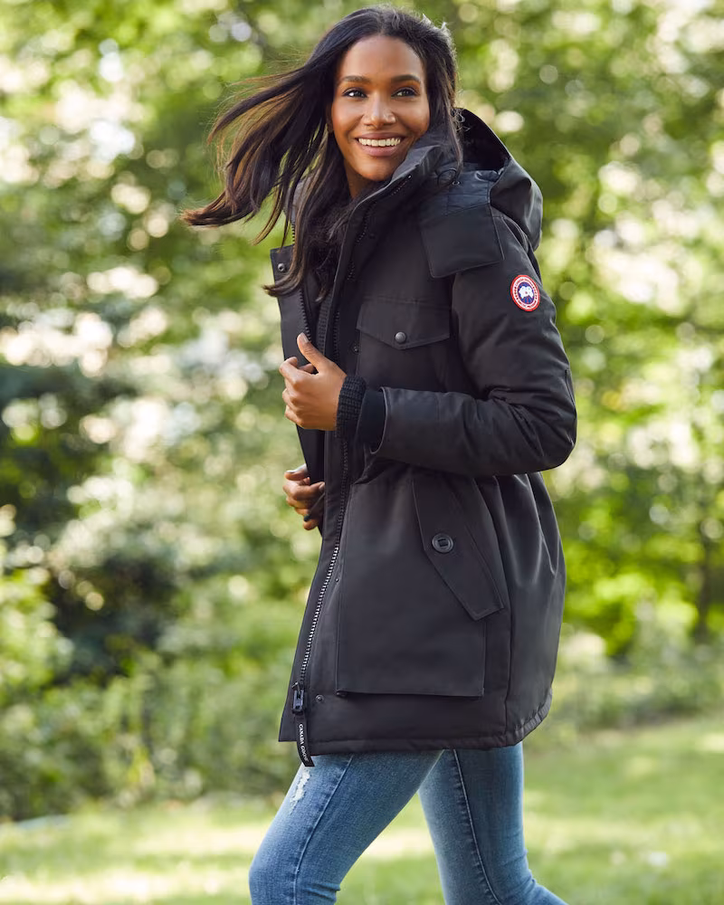 Canada Goose Gabriola Hooded Parka Coat with Reflective Back