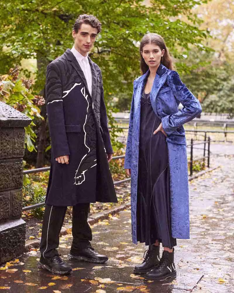 Esteban Cortazar Velvet Drape Tailored Coat