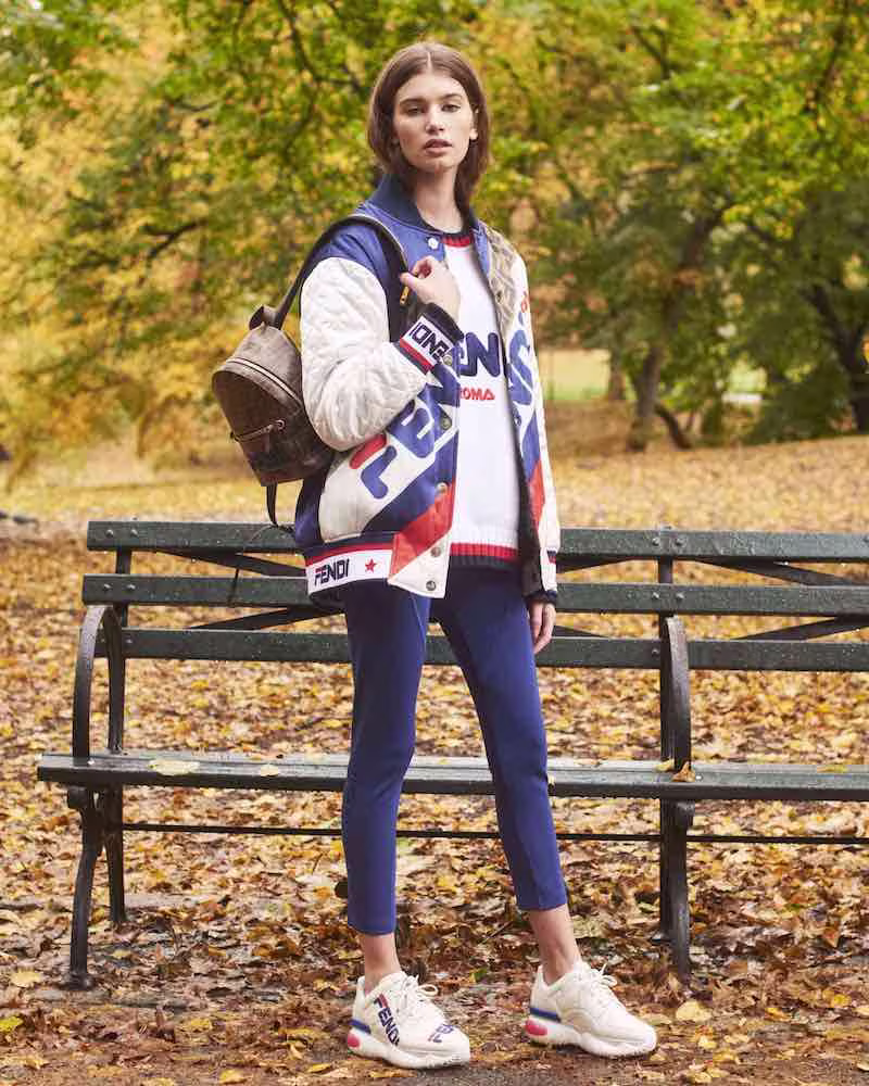 Fendi Fendi Mania Silk Button-Front Bomber Jacket