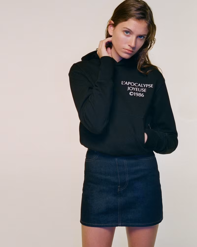 Helmut Lang Denim High-Rise Miniskirt