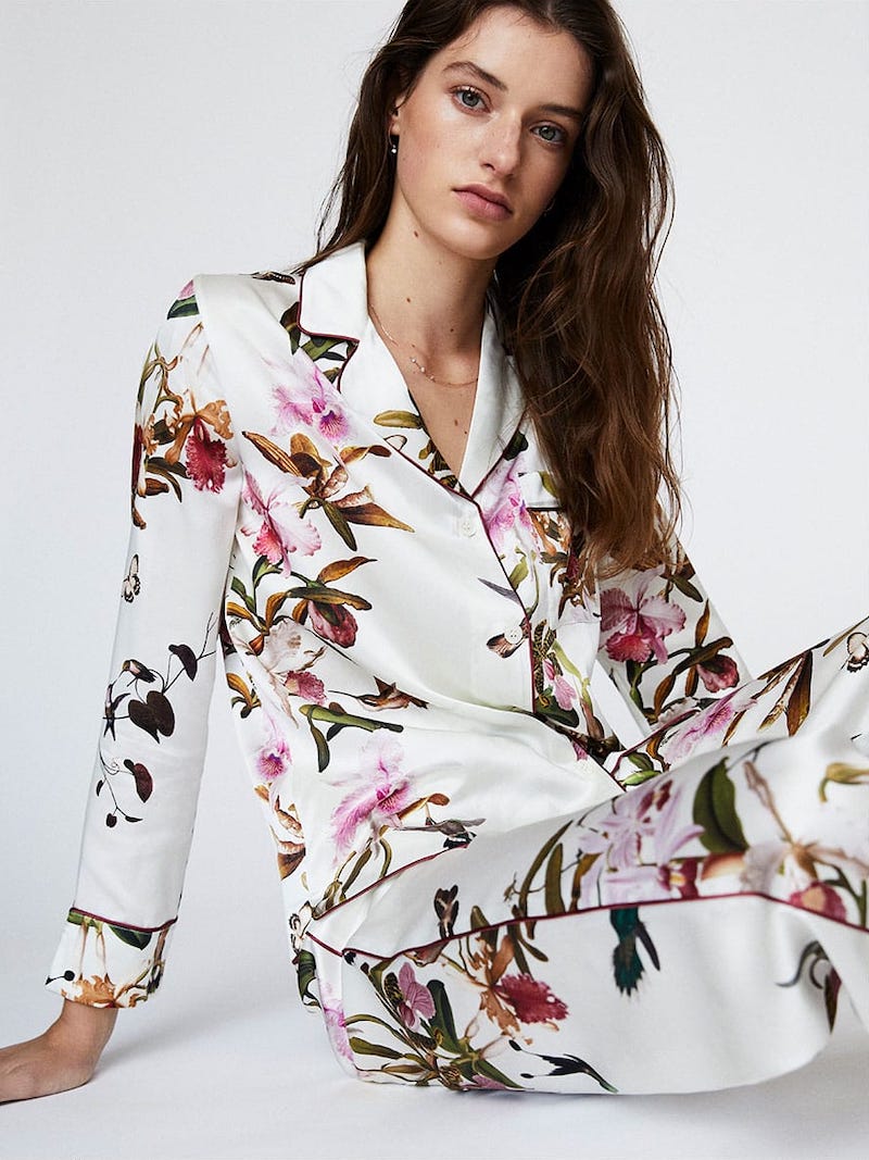 MORPHO + LUNA Colette Floral-Print Silk Pajamas