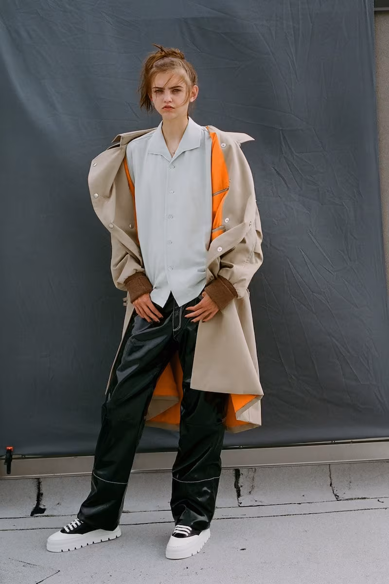 Maison Margiela Beige Oversized Trench Coat
