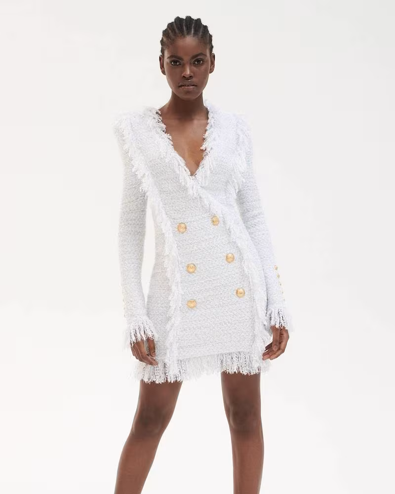 Mytheresa x Balmain Double-Breasted bouclé Dress