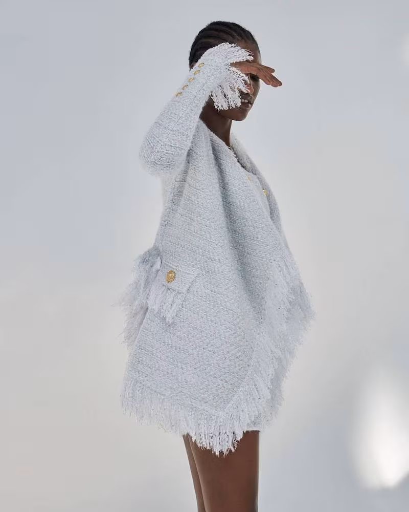 Mytheresa x Balmain Metallic bouclé Jacket