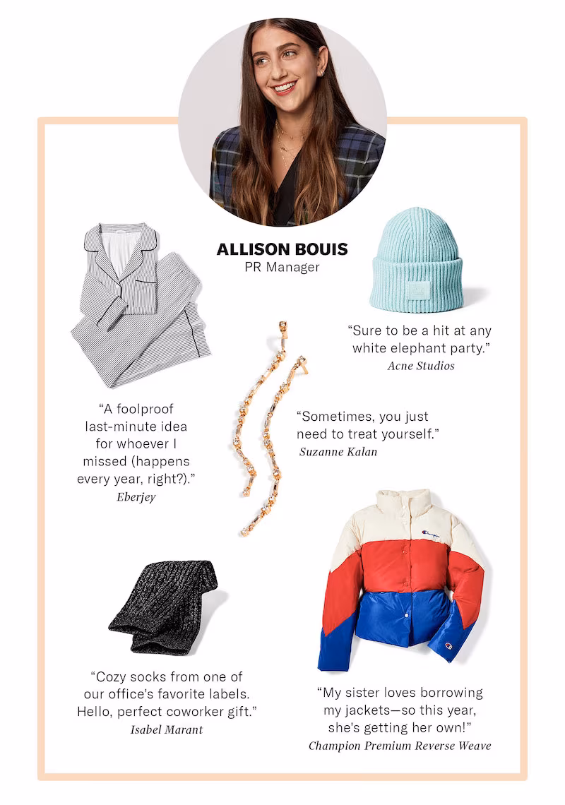 SHOPBOP PR Manager Allison Bouis Gift Ideas